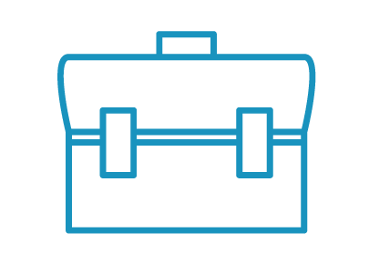 briefcase icon centered