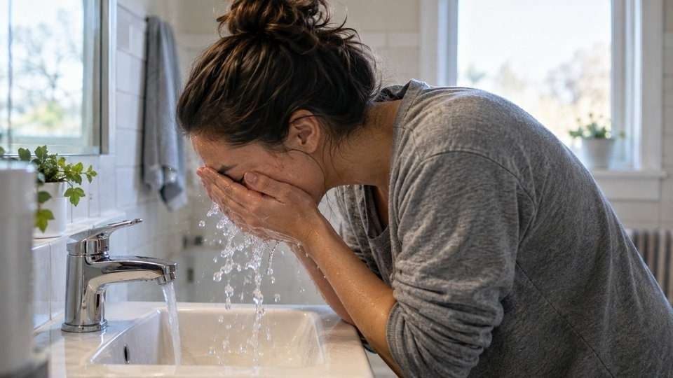 Cold water on the face as one of the physical grounding techniques for anxiety