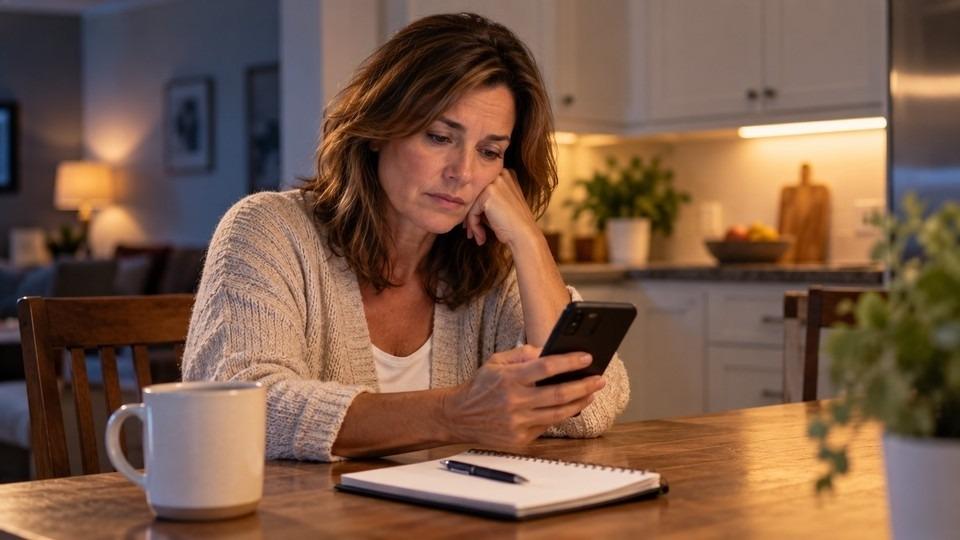 A mother weighing the signs of addiction she has noticed in an adult child before making a call