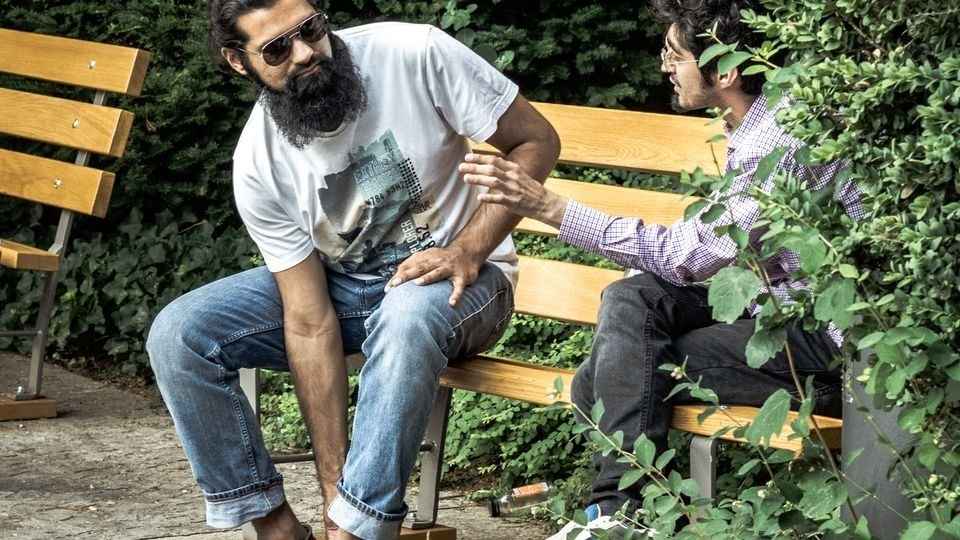 A friend raising the warning signs of addiction he has noticed, in a conversation rather than a confrontation