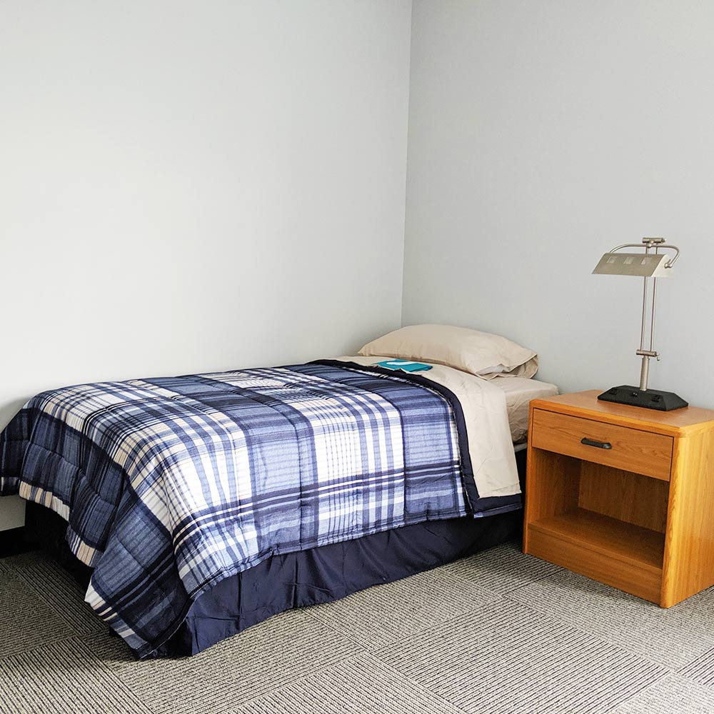 Shakopee - Men's Residential Treatment Center - Client Bedroom Single Bed