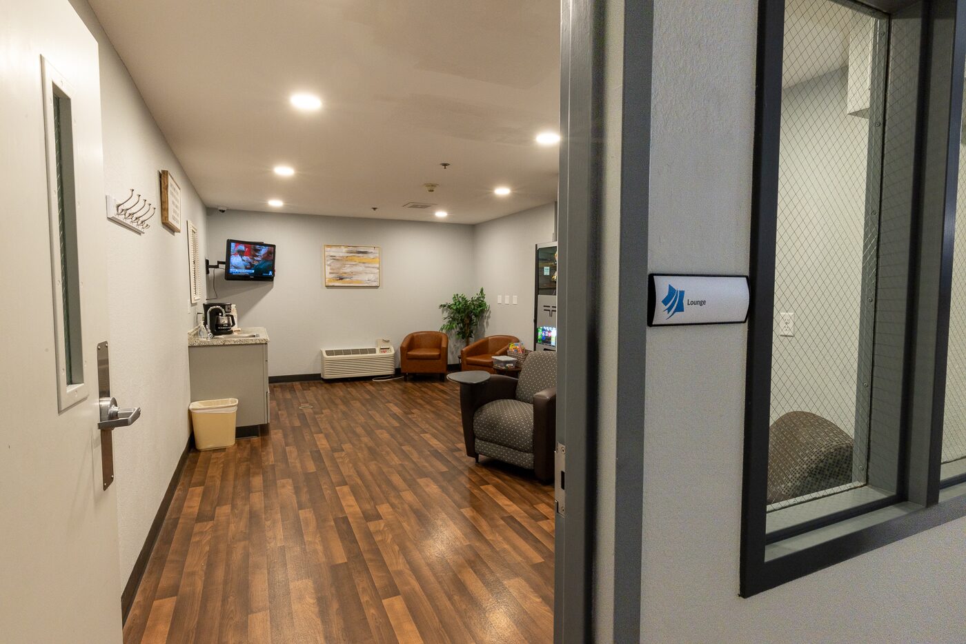 Nurse station corridor