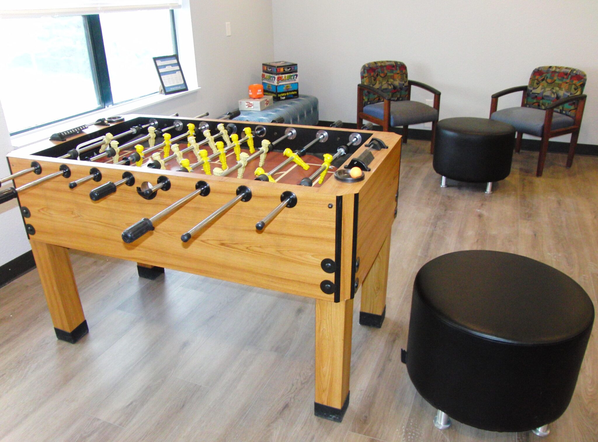 Rec room, foosball